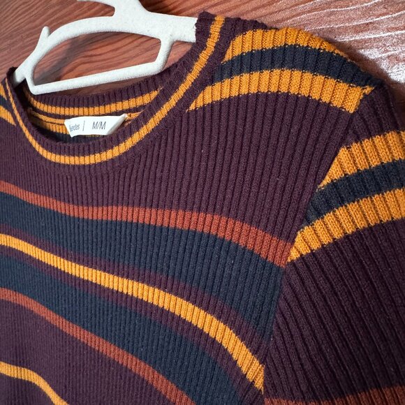 Striped knit bodycon t-shirt dress - Picture 1 of 3